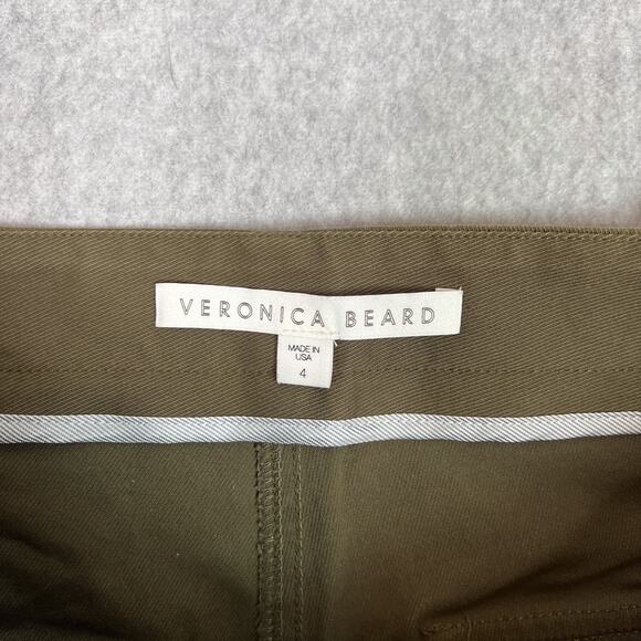 Veronica Beard Army Green Field Mid Rise Cargo Jogger Pant Size 4 - Picture 12 of 13
